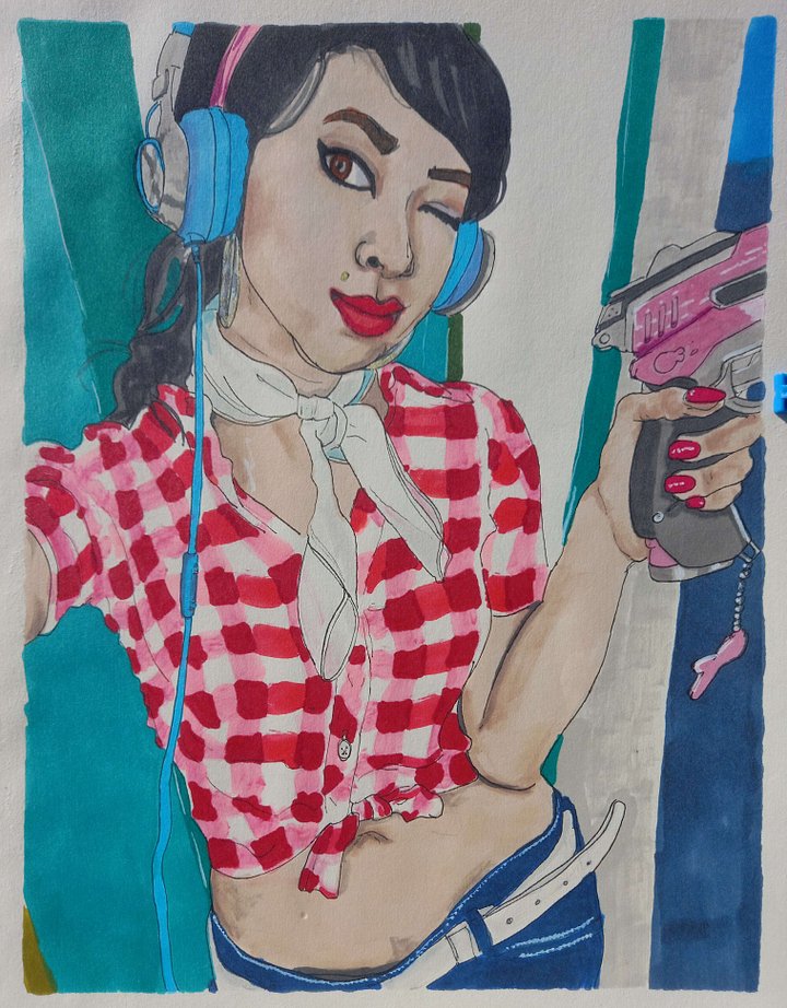Original Sketch Art: Amarisse Sullivan - Hotrod D'Va product image (1)