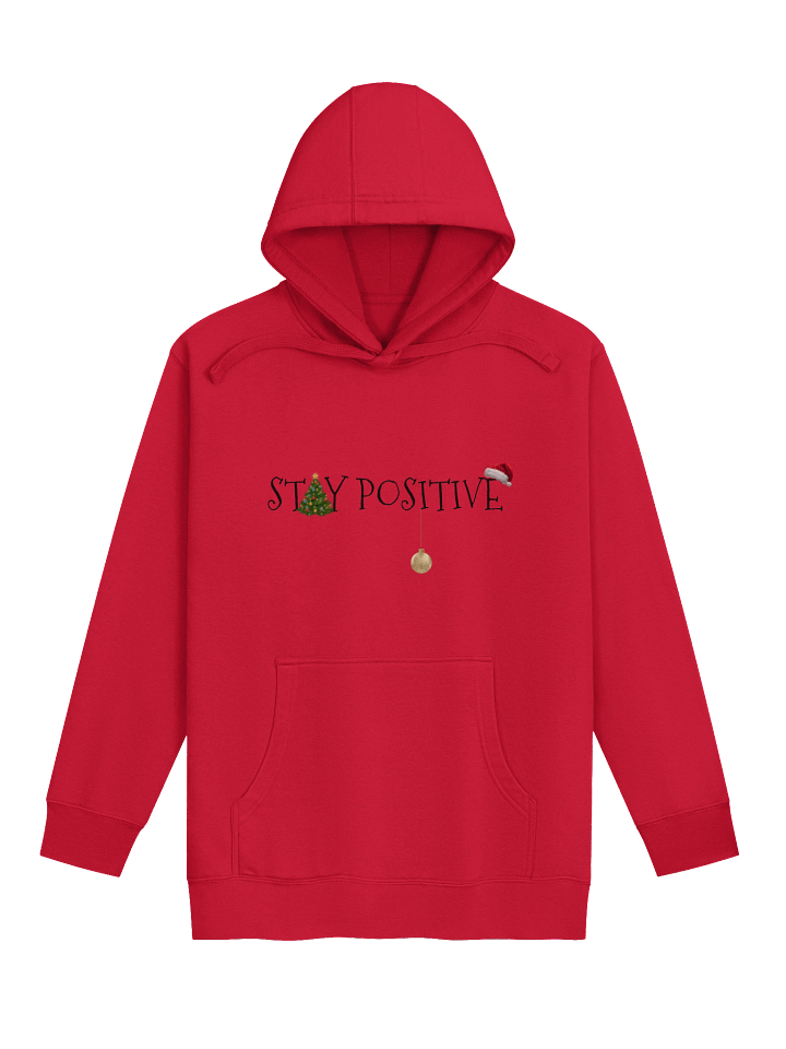 Christmas Snowy Hills Stay Positive Hoodie product image (1)