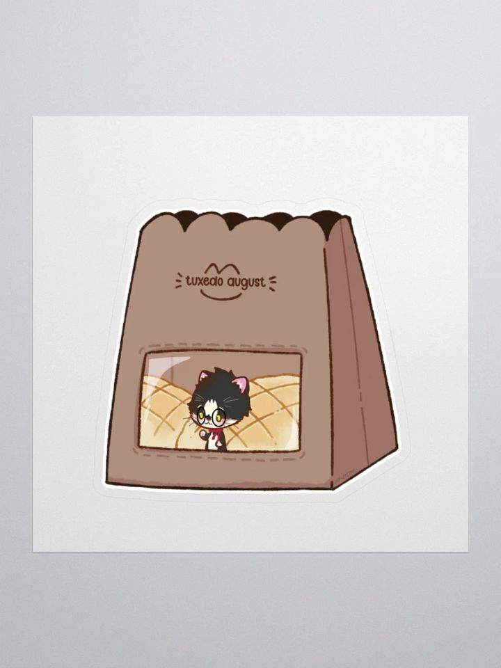 August Melon Bread Bag Sticker product image (1)