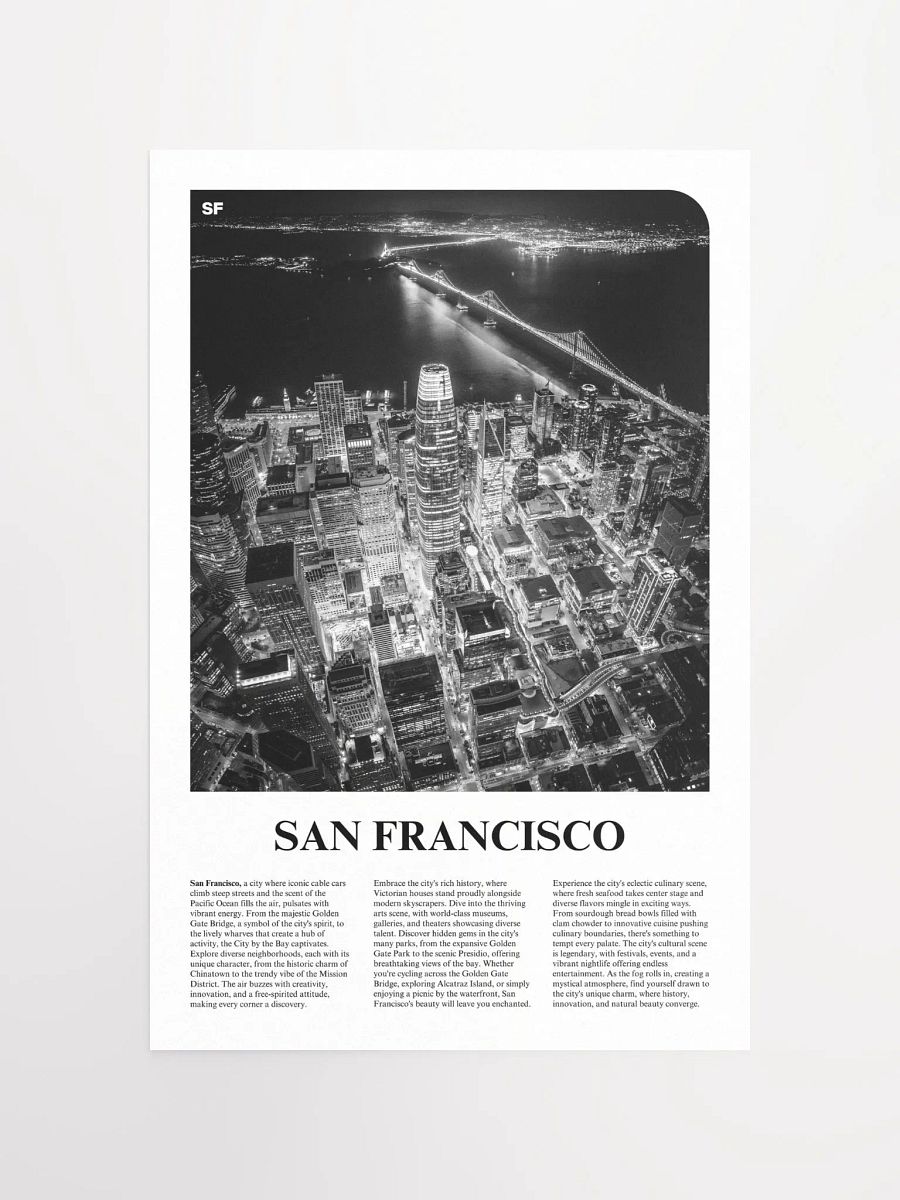 San Francisco 04 Newspaper Poster product image (5)