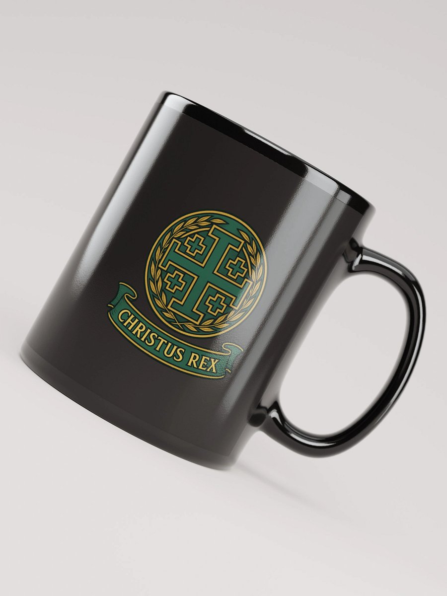 Jerusalem Cross Christus Rex mug green product image (4)