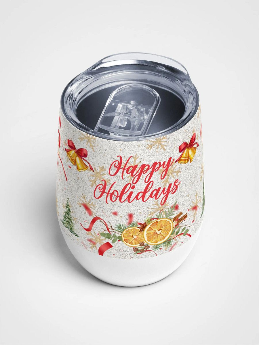 Festive Cheers Wine Tumbler gift for moms dads friends colleagues product image (4)