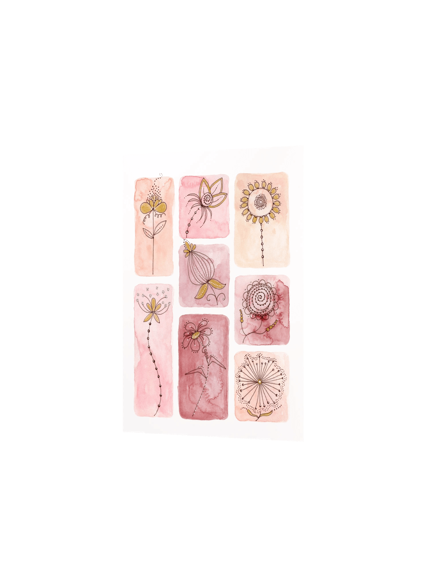 Whimsical Flower Doodle Poster 1 product image (16)