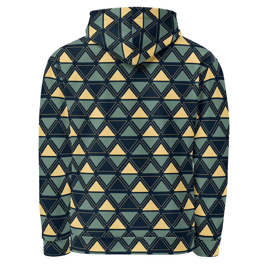 Triangulated Night Geometric Allover Print Hoodie for Men & Women product image (3)