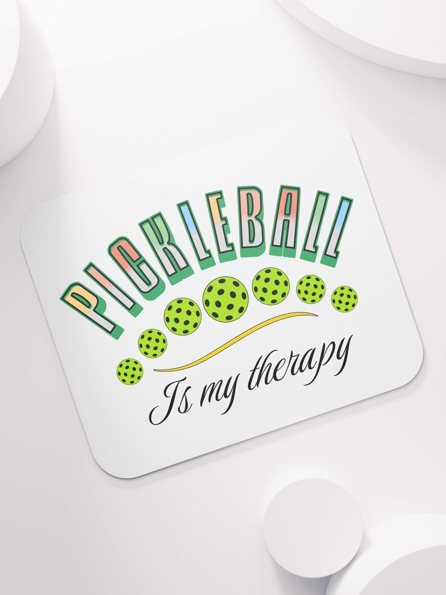 Pickleball Is My Therapy Mouse Pad product image (7)