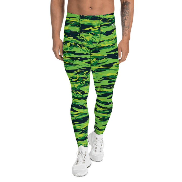 Green Camo Men's Leggings product image (2)