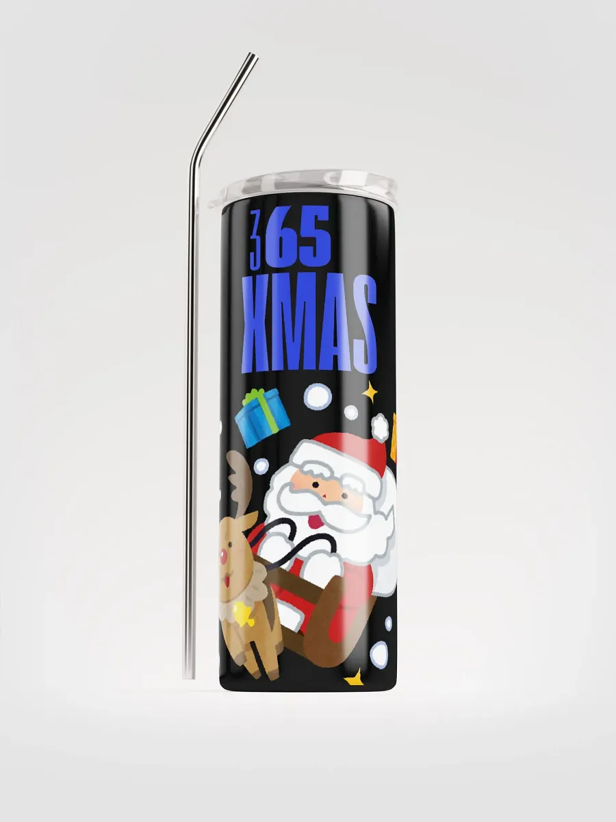 365 XMAS Stainless Steel Tumbler with Reusable Straw product image (2)