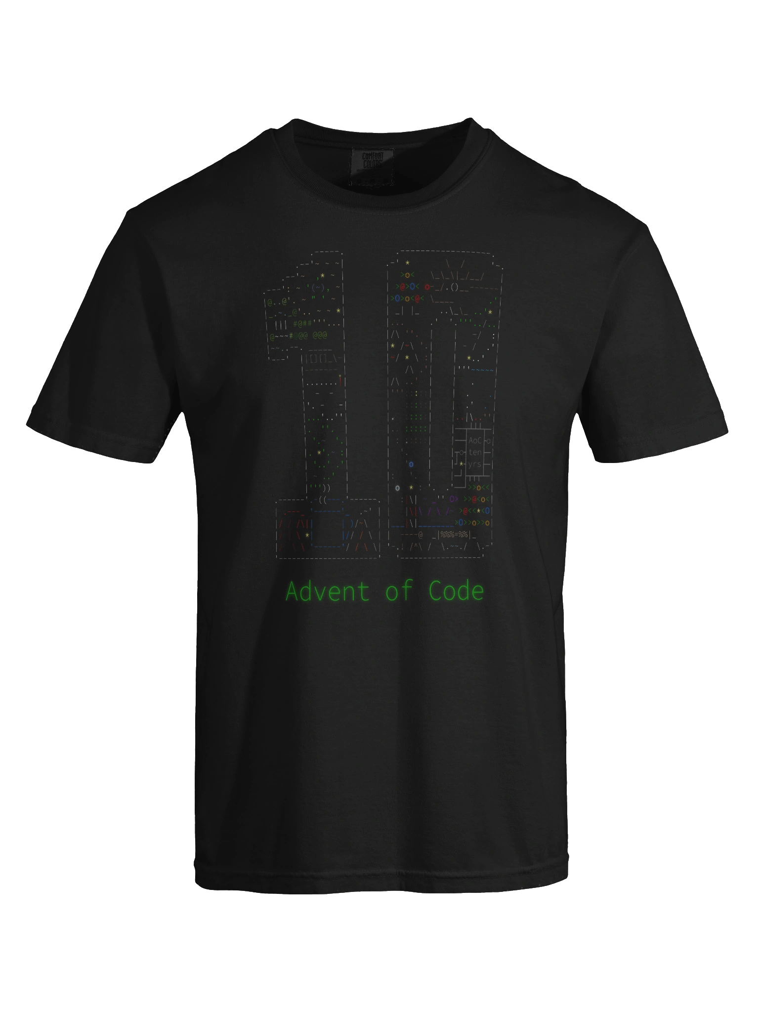 Advent of Code - AoC ten yrs - Heavyweight T-Shirt product image (7)