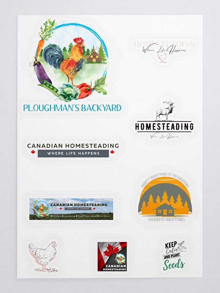 Ploughmans Homesteading Sticker Sheet product image (1)