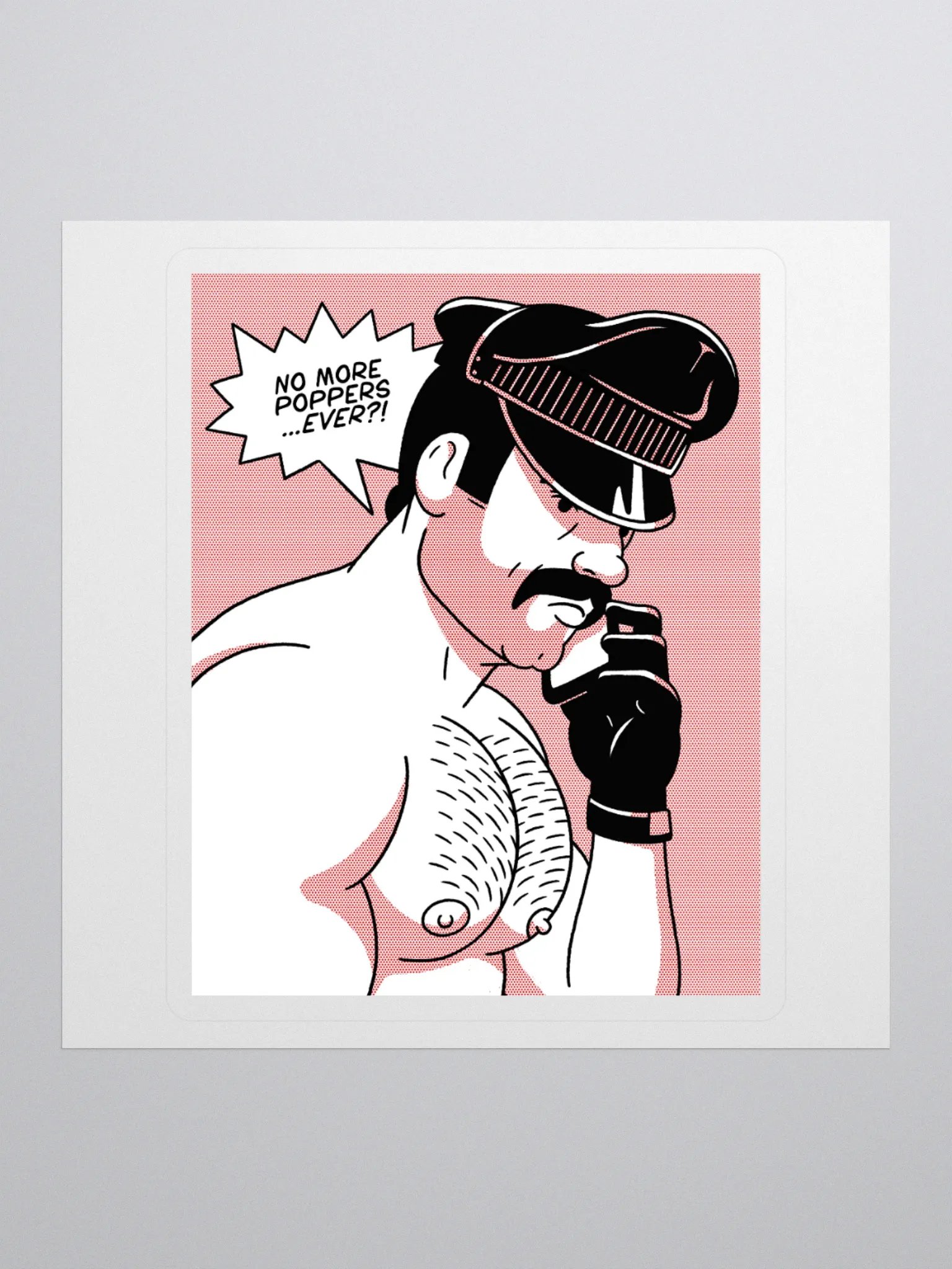 "No More Poppers...Ever?!" Sticker product image (3)