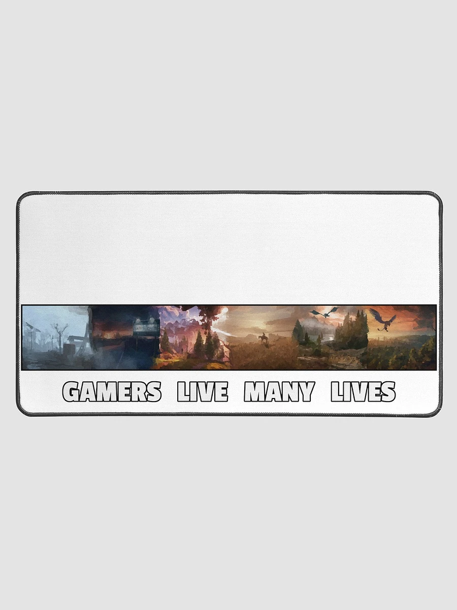 GAMERS LIVE MANY LIVES - Desk Mat product image (2)