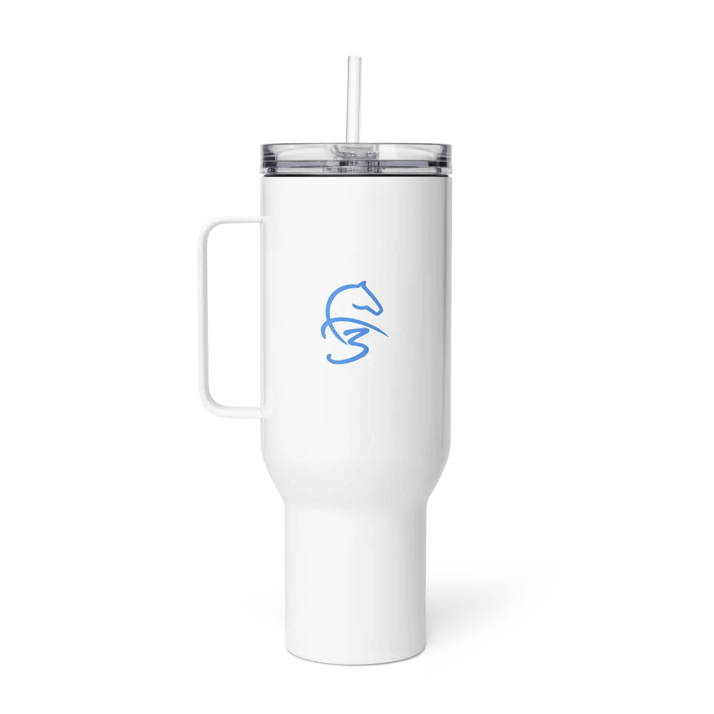 F3 Horse Logo Travel Mug With Handle product image (5)