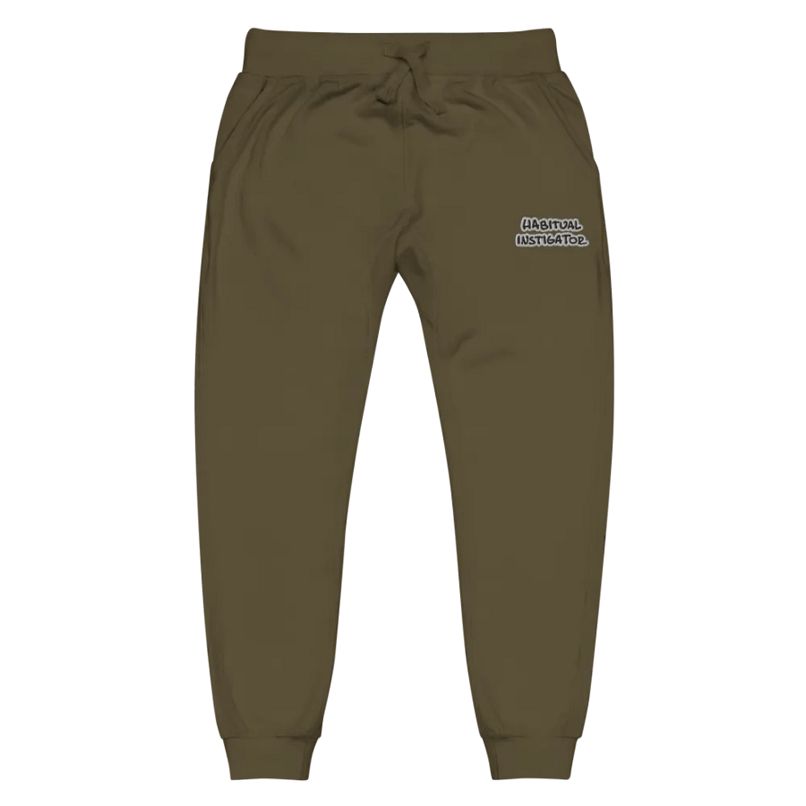HABITUAL INSTIGATOR (bubble design) embroidered fleece joggers product image (10)