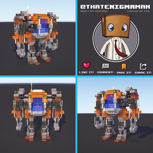 Introducing the EN-3250: The Cretin. Number 3 from the new Sci-fi robots I've been working on. Had a ton of fun making these ...