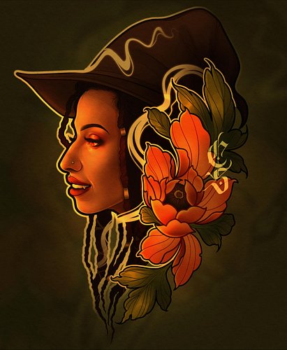 Our beloved @nicolebirkes as her D&D character witchy vampire self for my next assignment piece!
Today we are also wishing he...