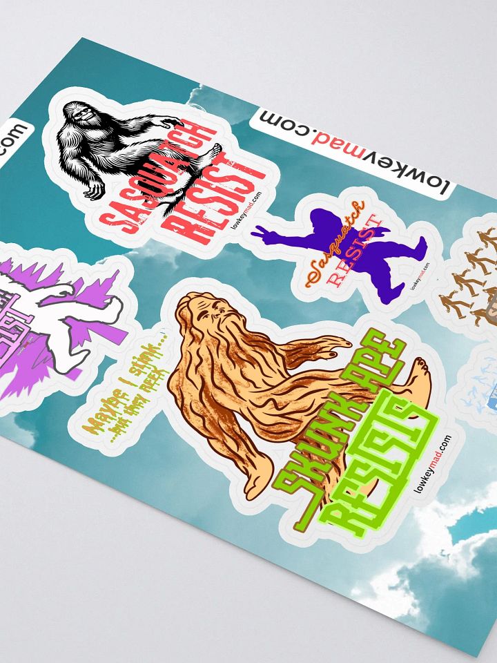 All Sasquatch RESIST Sticker Sheet product image (2)