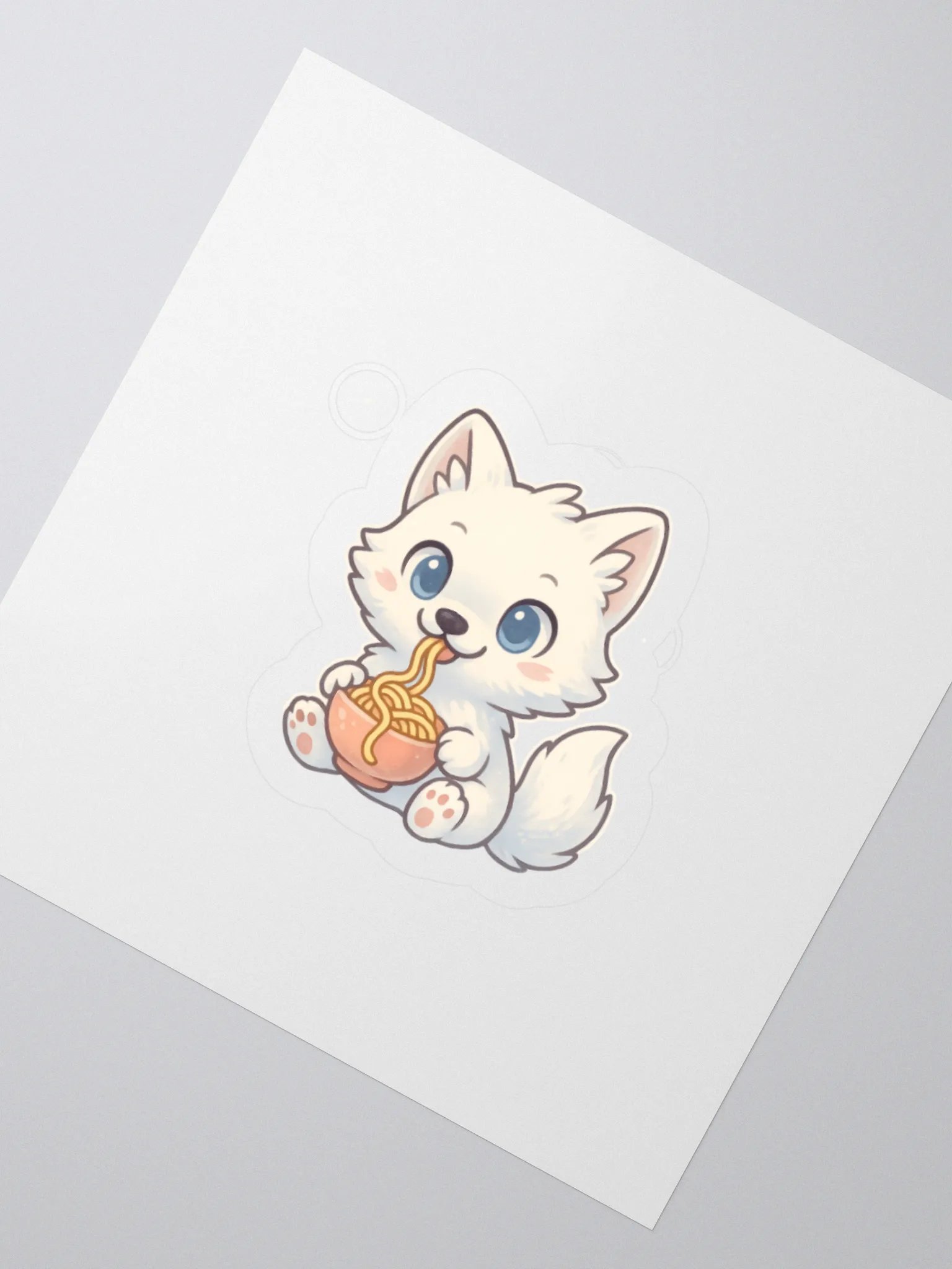 Noodle Time Arctic Fox Sticker product image (4)