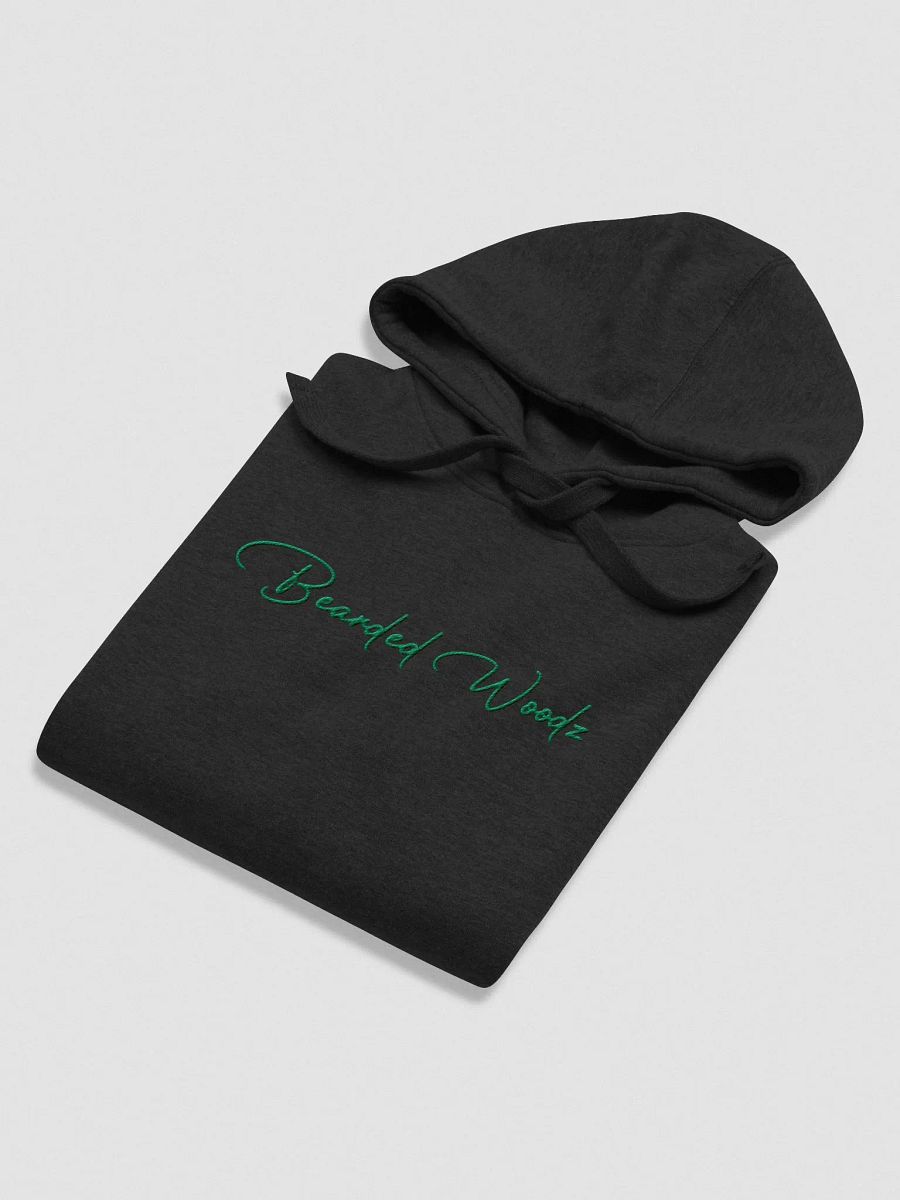 Men's Bearded Woodz Signature Hoodie (Green Embroidery) product image (3)