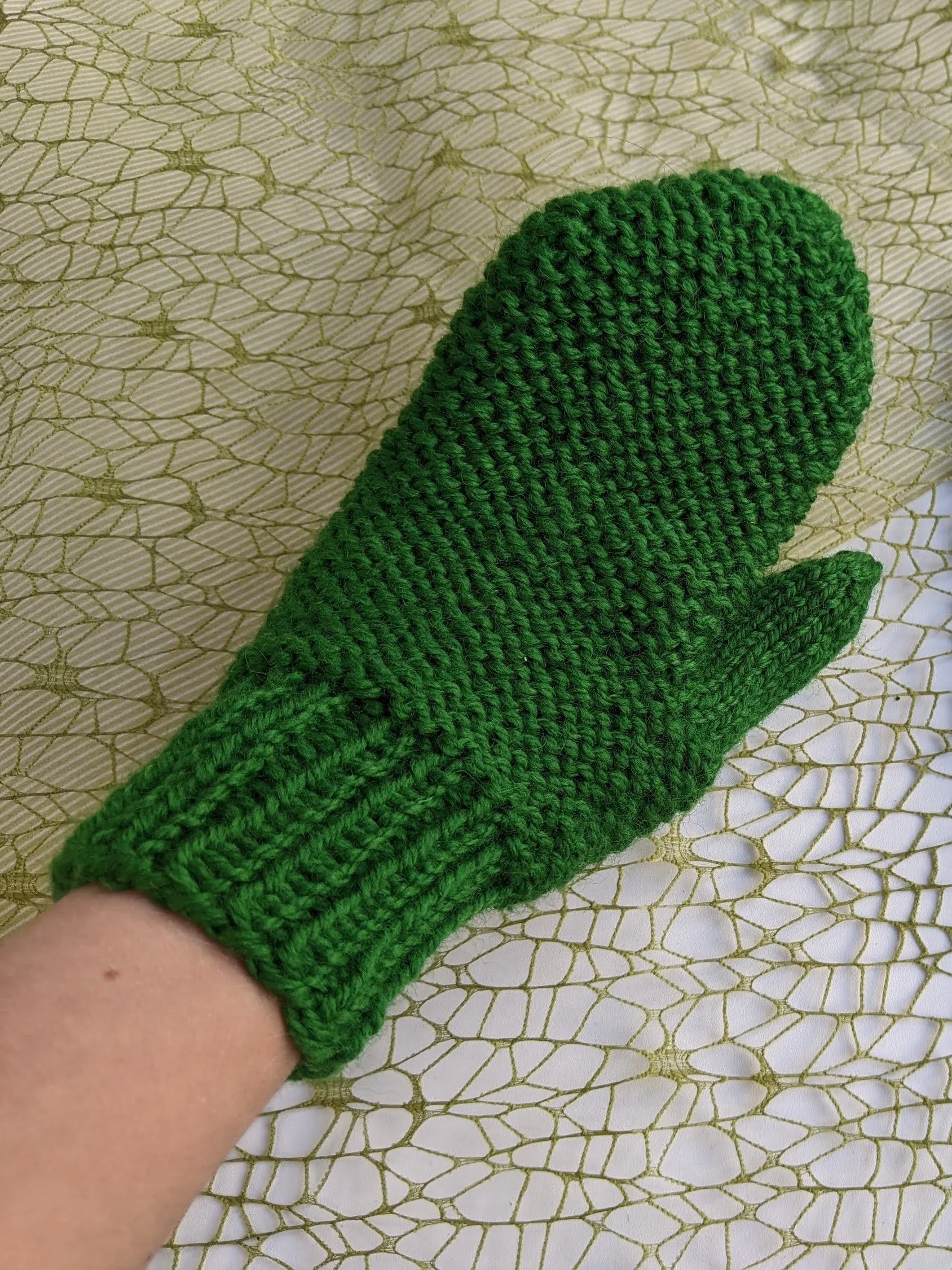 Garter Stitch Knit Mittens Pattern product image (2)