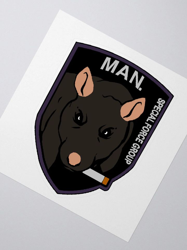 Smoking Rat Emblem Sticker product image (2)