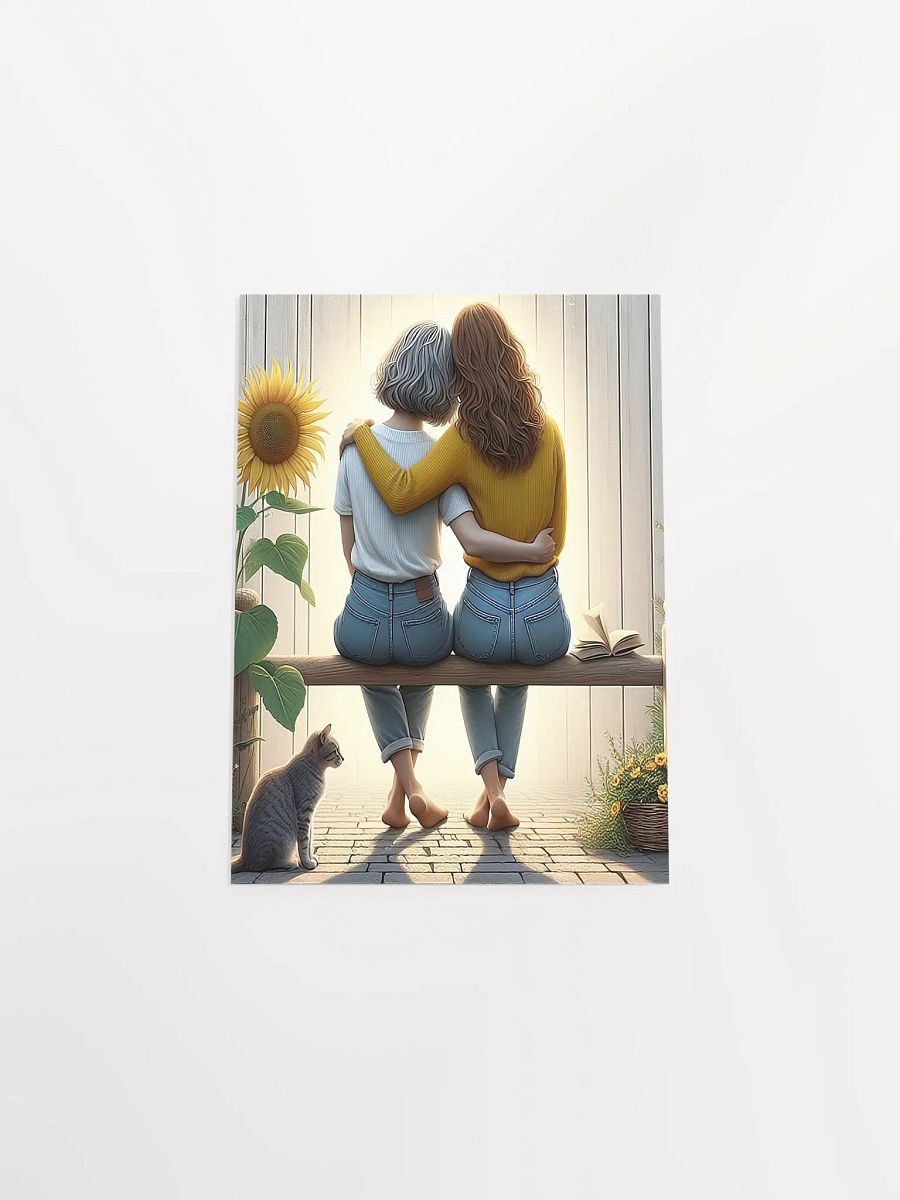 Mother and Daughter Heartwarming Moment of Connection Poster product image (5)
