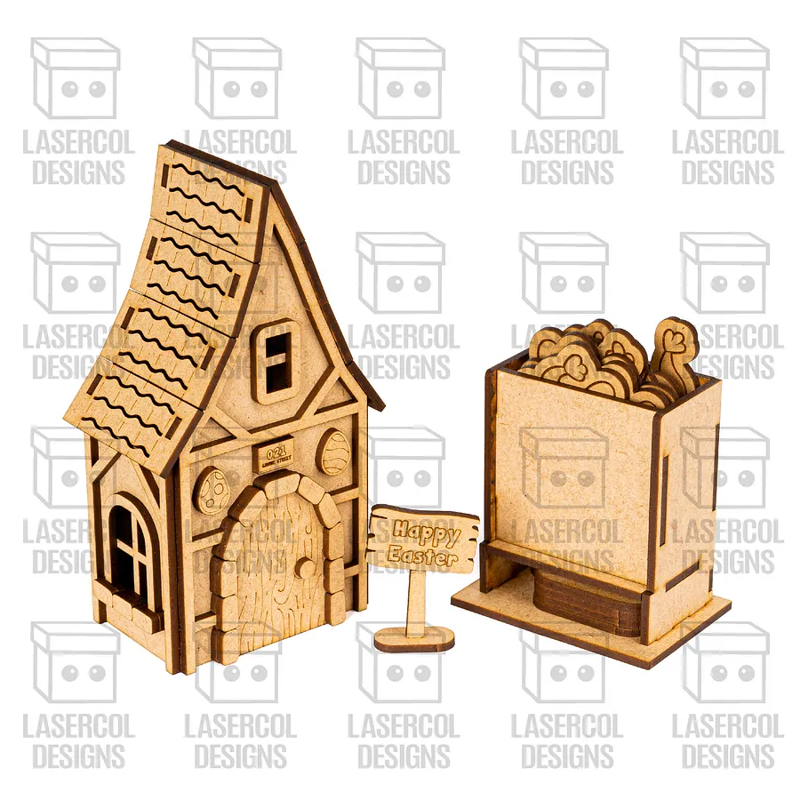 Easter Gnomes House Set 2 - Laser Cut Files product image (5)