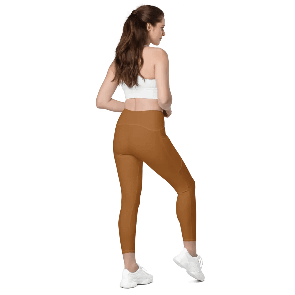 Brown Gold Leggings with Pockets product image (12)