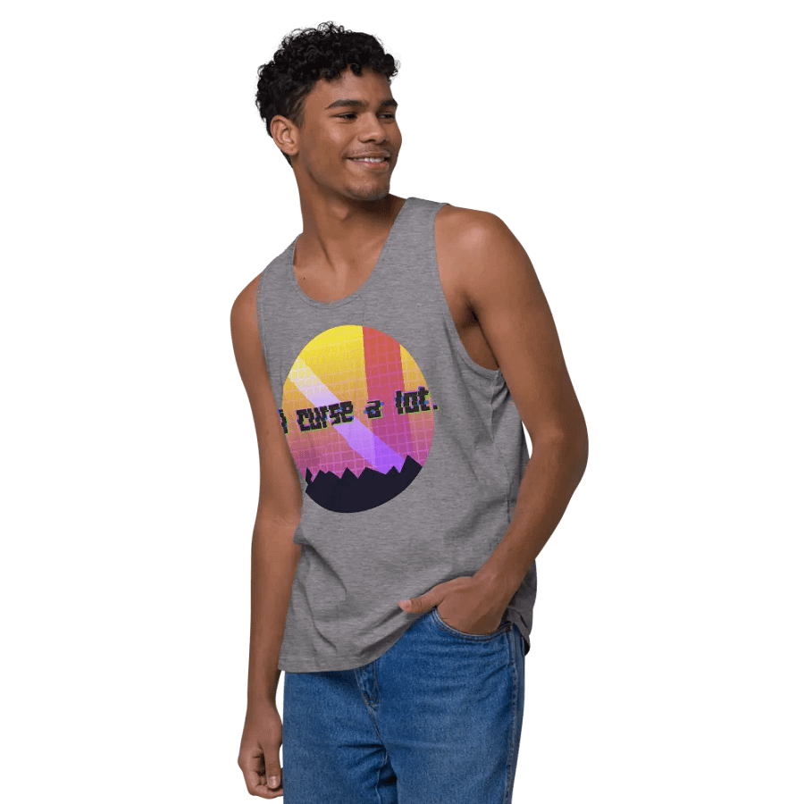 i curse a lot. Vaporwave Mens Tank Top product image (82)