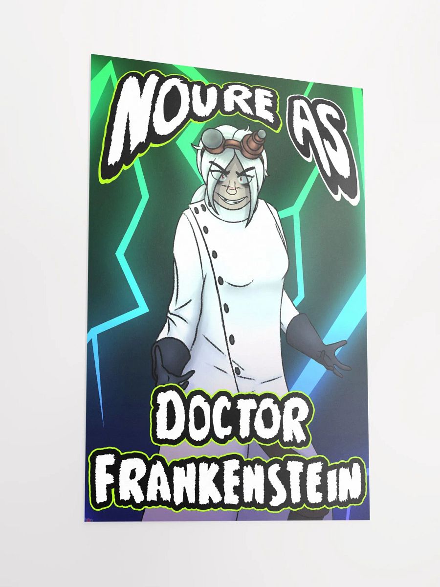 "Noure as Doctor Frankenstein" Poster (with text) product image (6)