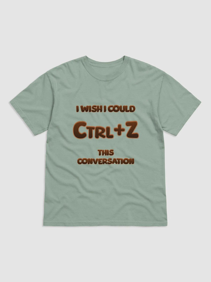 【Ctrl+Z】Orange Text Garment-Dyed Heavyweight T-Shirt product image (1)