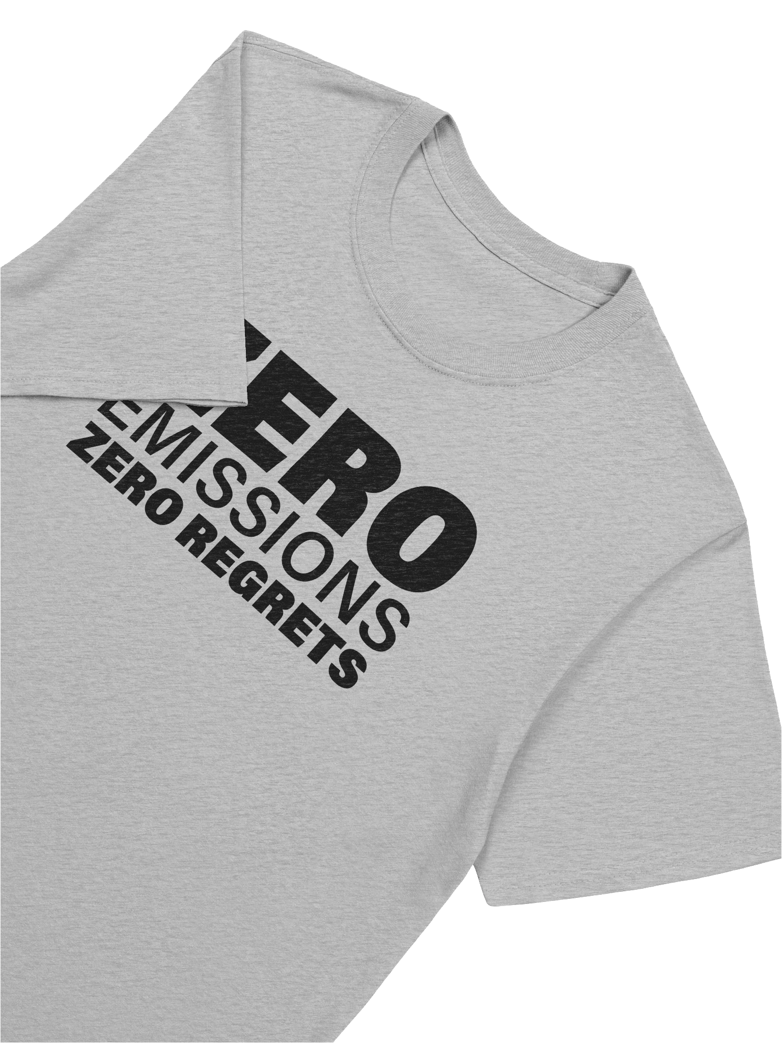 ZERO Emissions Zero Regrets Stacked in Black product image (108)