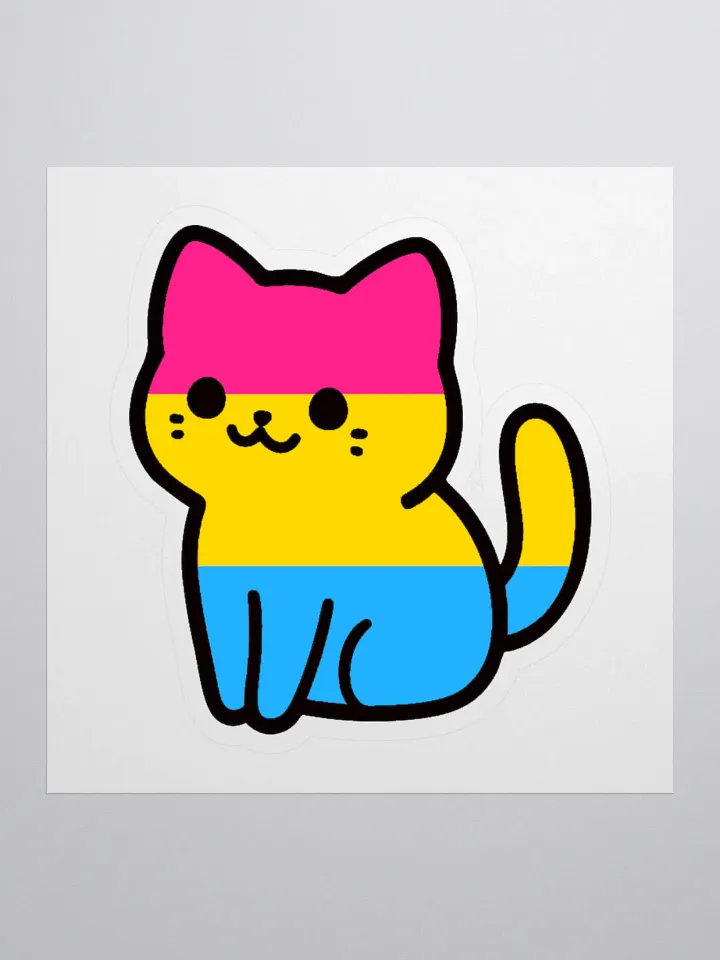 Pansexual Pride Kitty Sticker product image (1)