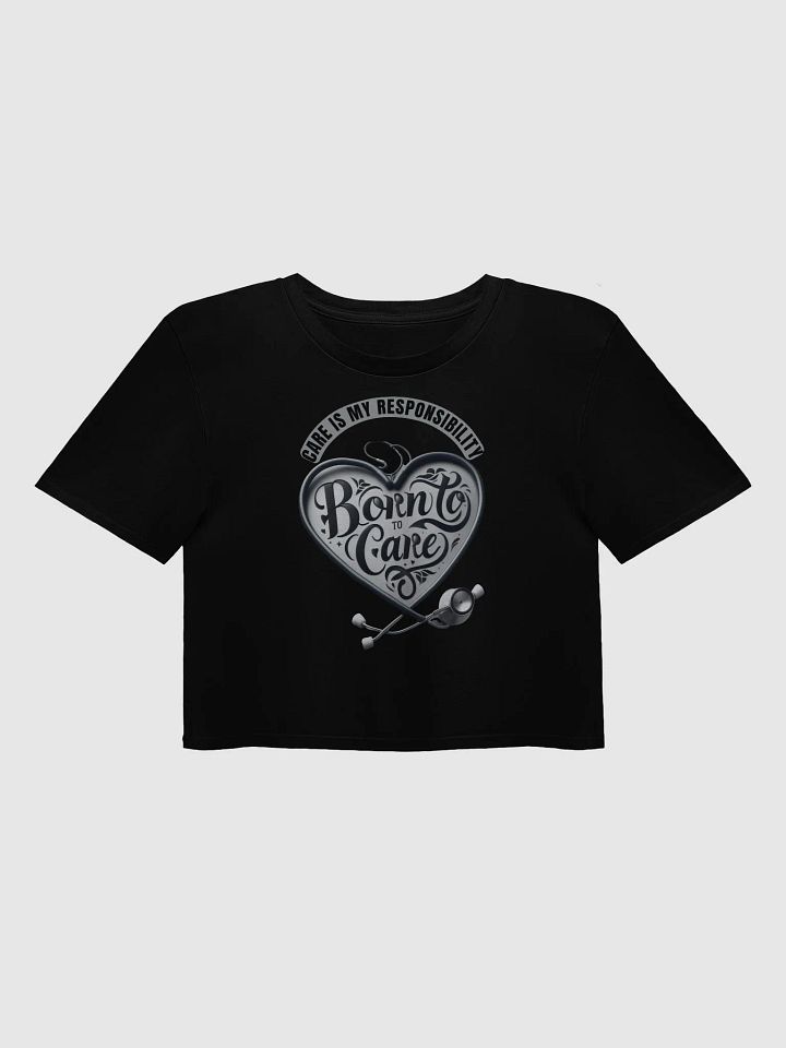Born To Care: Heartfelt Care Stethoscope Crop Top product image (1)