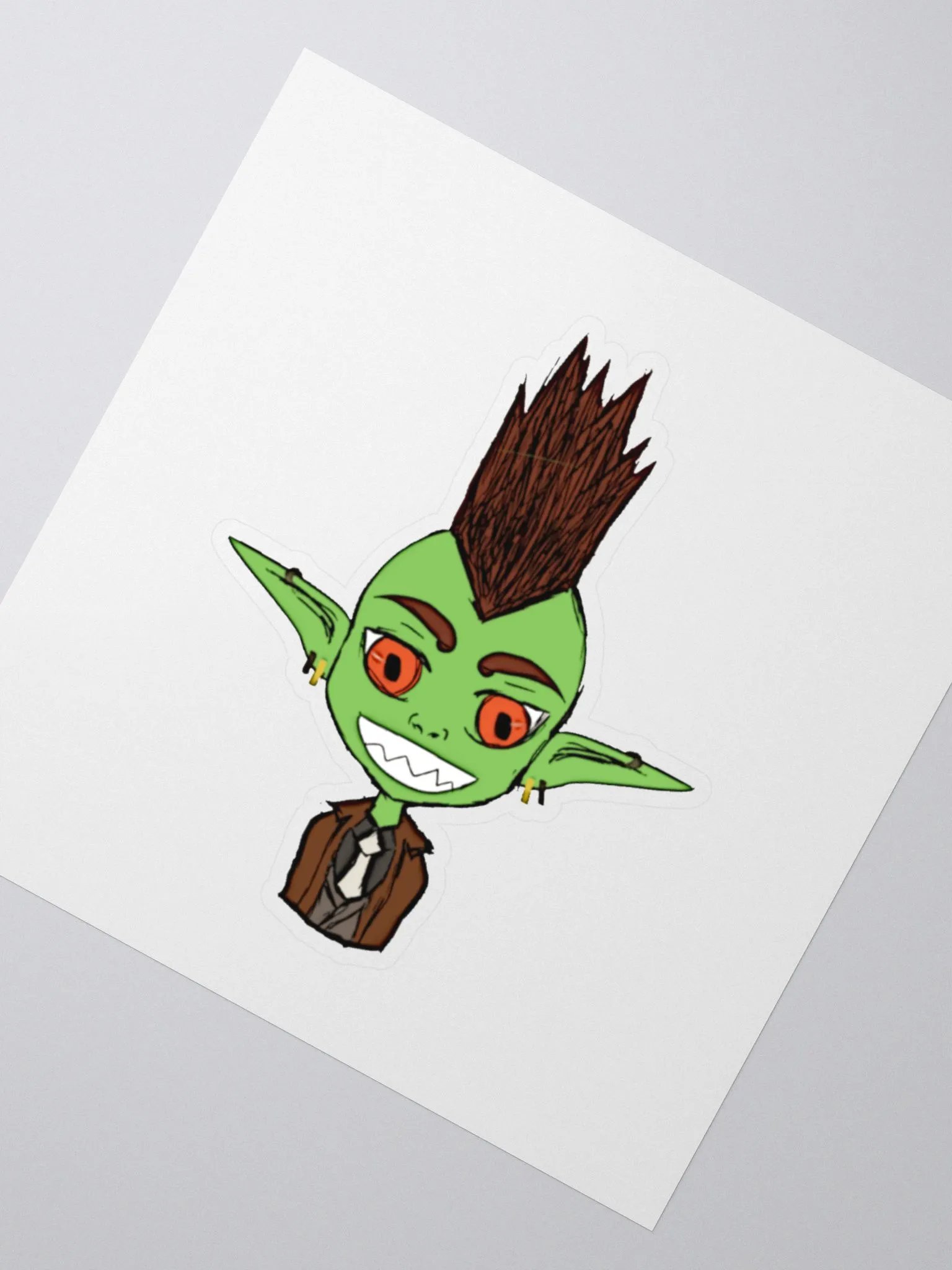 Bazkizz Cartoon Kiss Cut Sticker product image (4)