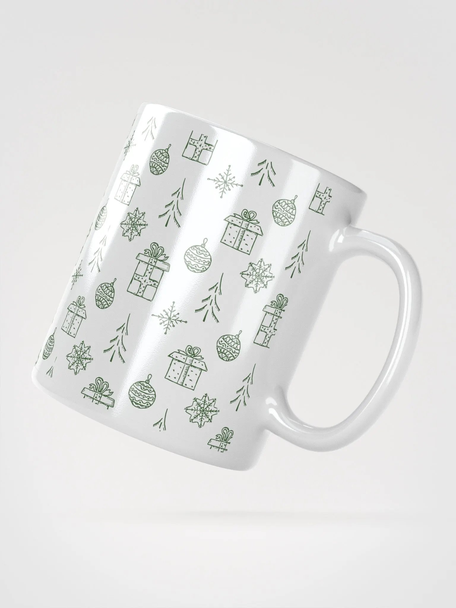 Festive Holiday Joy White Glossy Mug product image (2)