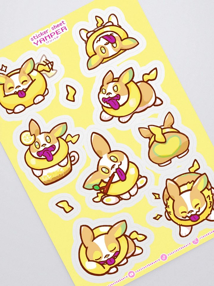 Pokemon Yamper ワンパチ Sticker Sheet product image (1)