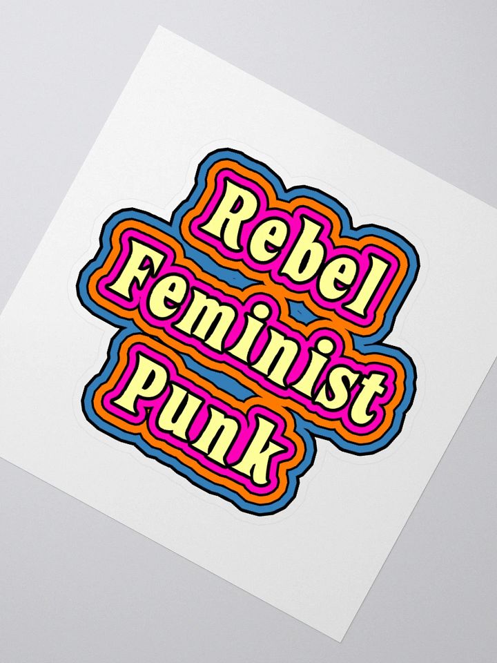 Rebel Feminist Punk Sticker product image (2)