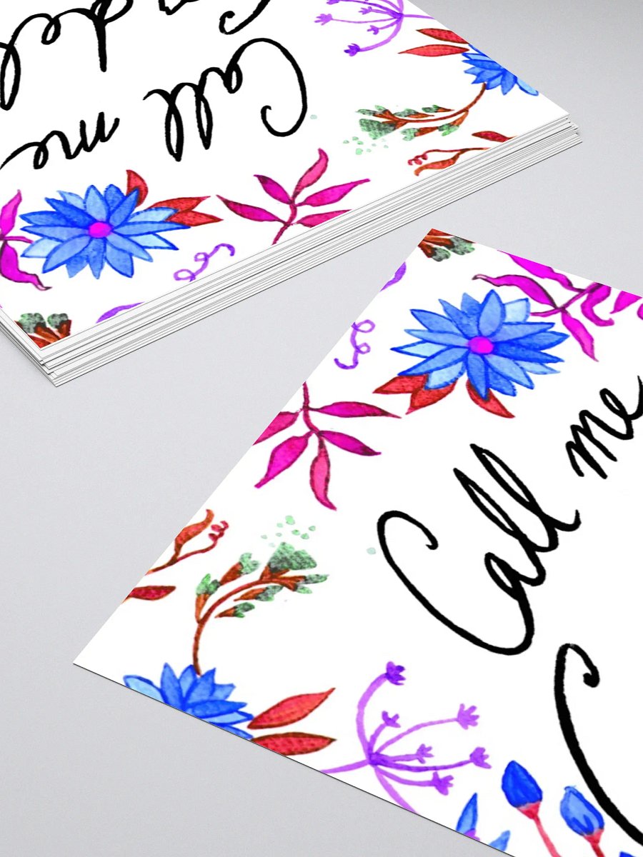 Call Me Cordelia – Blue Flowers Sticker product image (8)