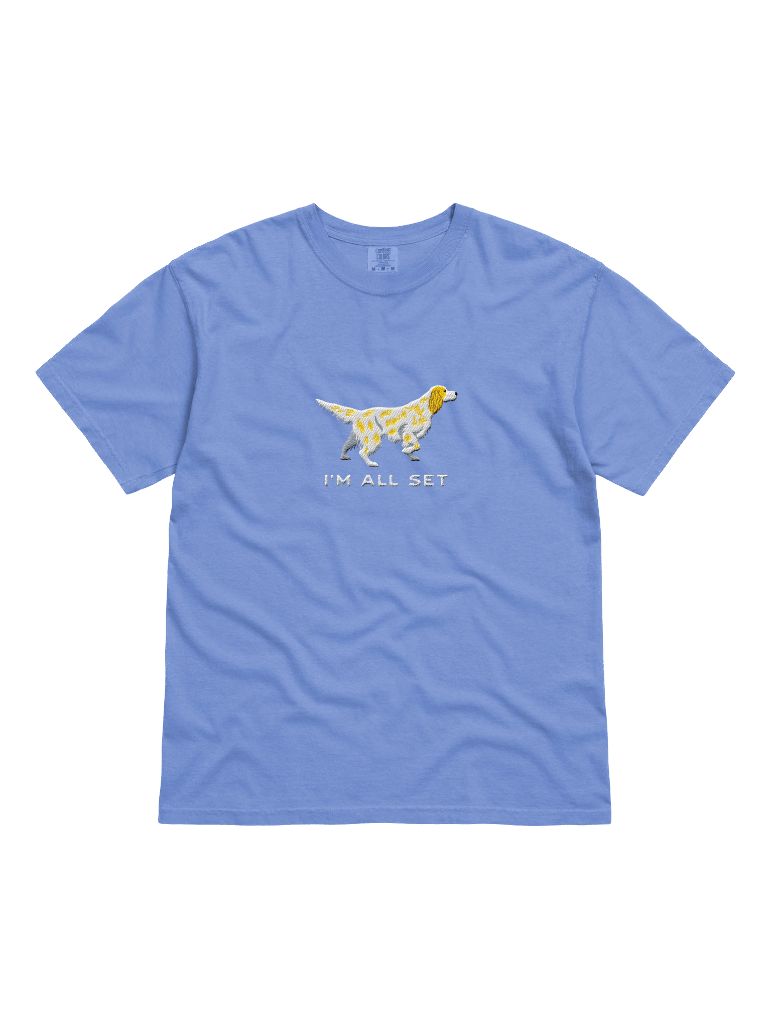 I'm All Set T-Shirt(Embroidered) of an English Setter(Lemon Belton) product image (31)