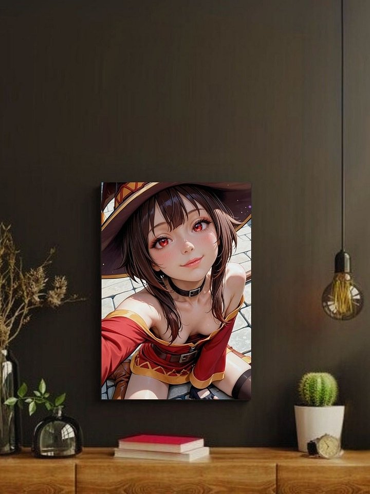 Konosuba Megumin Witch Selfie – Glossy 8x10 Metal Print product image (2)
