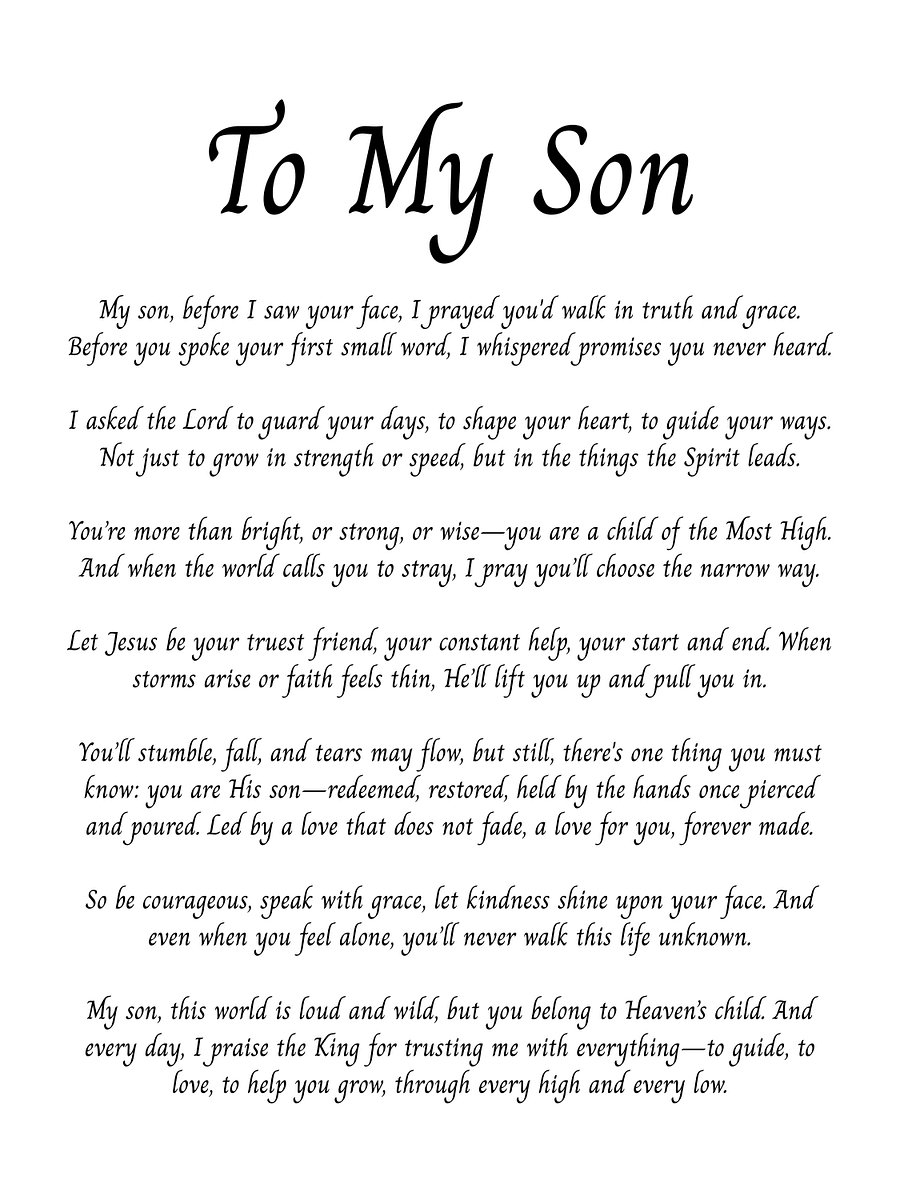 To My Son product image (2)