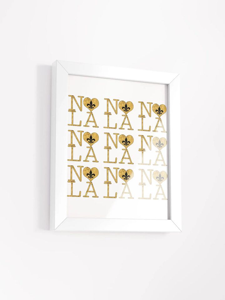 I LOVE NOLA **LEGACY POSTER** (FULL GOLD WRAP + OUTLINE) product image (2)