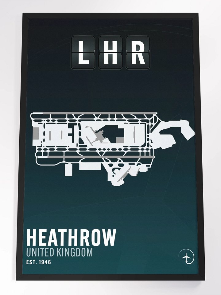 London LHR Poster (Framed) product image (1)