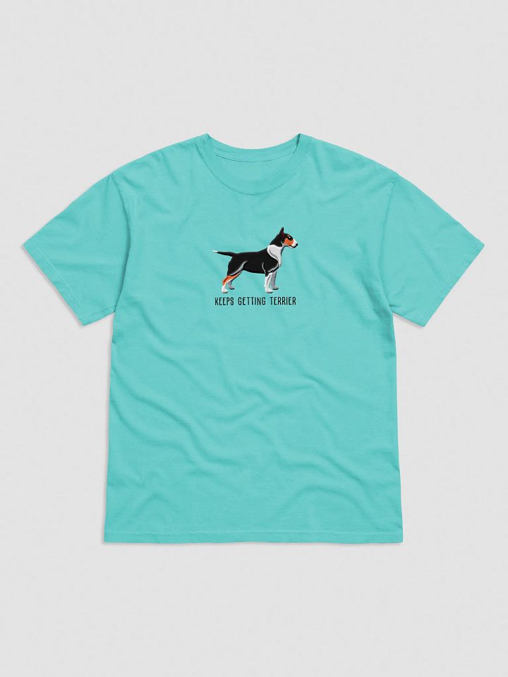 Keeps Getting Terrier T-Shirt(Embroidered) of an English Bull Terrier(Tricolor) product image (17)