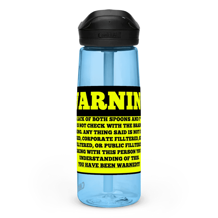 Unfiltered Warning Sports Bottle product image (2)