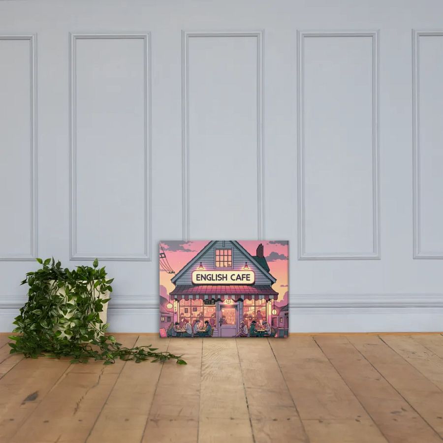 English Cafe and Chill Canvas product image (6)