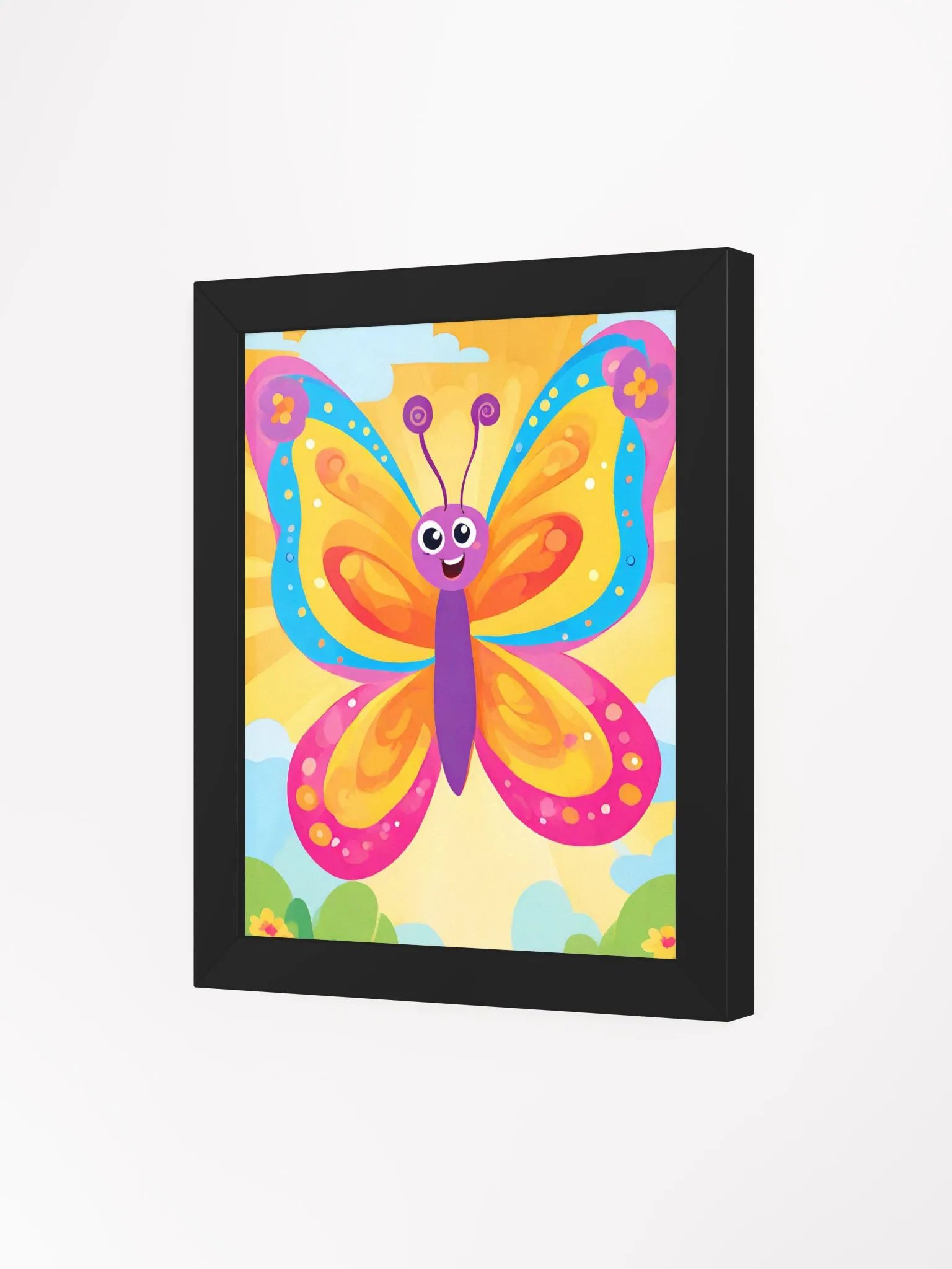 Cheerful Butterfly Dreams Framed Poster product image (50)