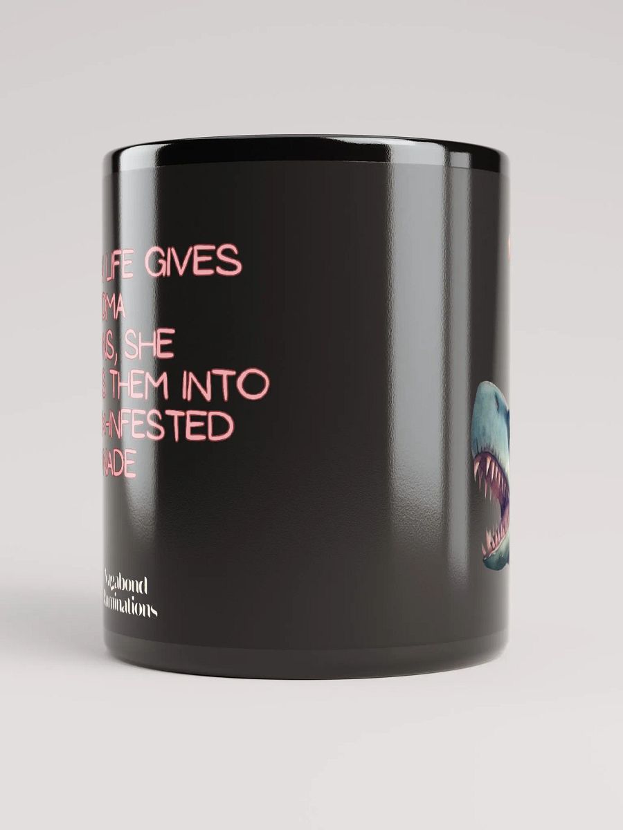 Badass Grandma Riding a Shark Mug 11 oz product image (4)
