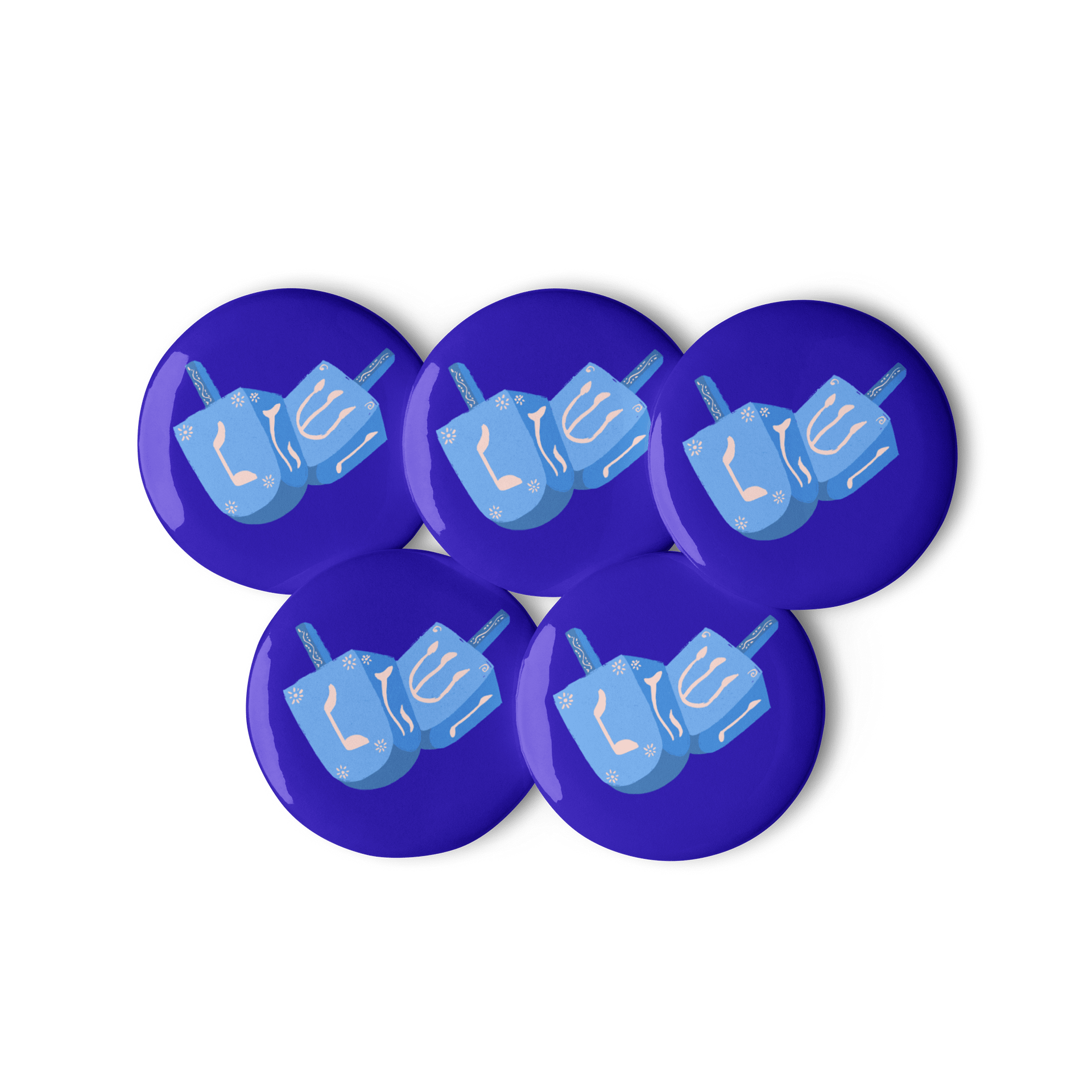 Whimsical Dreidel Pin Buttons Set product image (3)