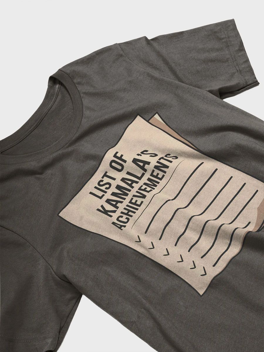 List of Kamala's Achievements blank Unisex t-shirt, product image (28)